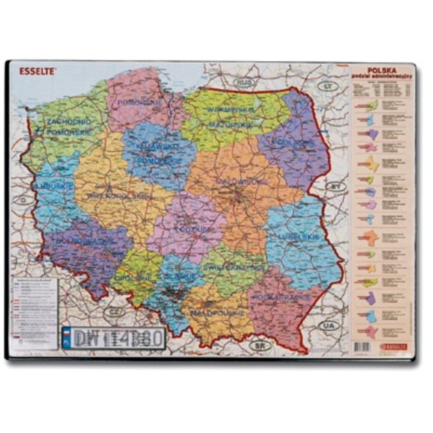 Podk Ad Na Biurko Mapa Polski Artyku Y Biurowe Poligrafia