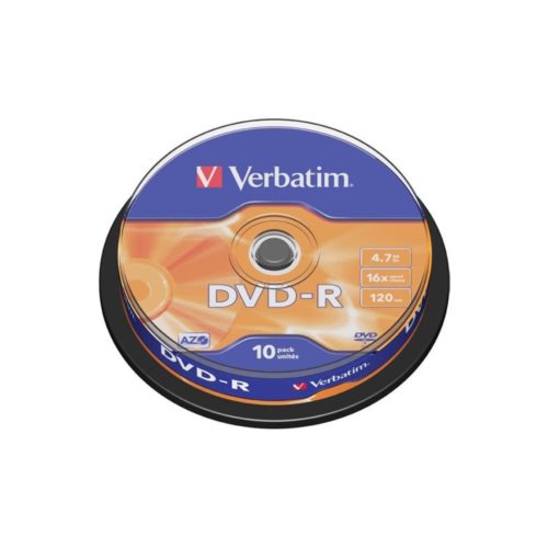 Dysk VERBATIM DVD-R 4,7GB cake 10szt.
