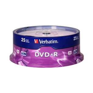 Dysk VERBATIM DVD+R 4,7GB cake 25szt.