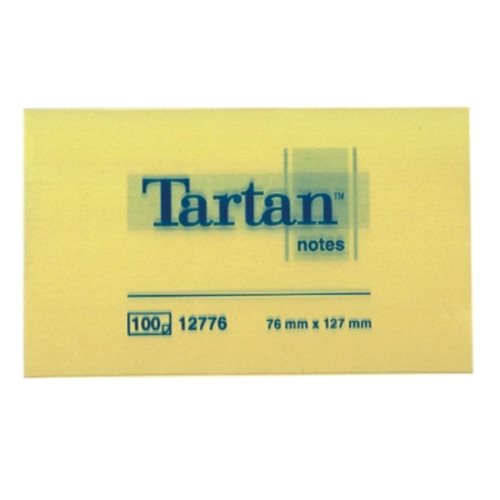 Bloczki 3M Tartan 76x127 żółte 