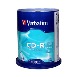 Dysk VERBATIM CD-R 700MB cake 100szt
