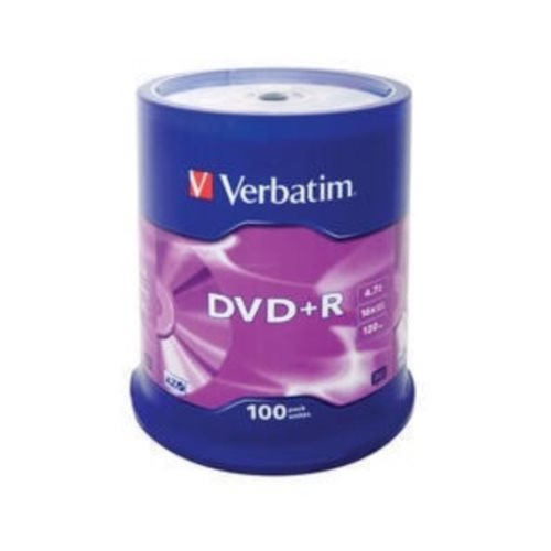 Dysk VERBATIM DVD+R 4,7GB cake 100